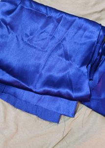 Royal Purple unstitched satin saree and b