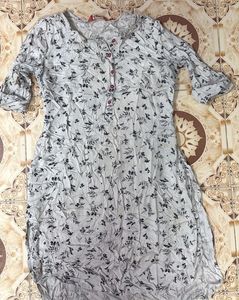 Floral Print Kurta