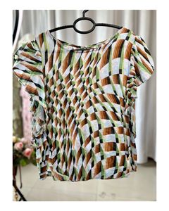 Stylish Geometric Print Top
