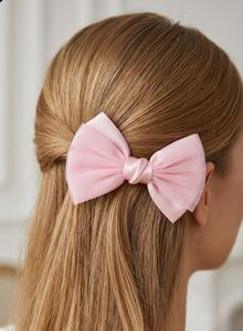 Cute Pink Tulle Hair Bow