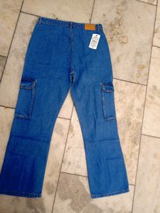 new Blue Cargo Jeans
