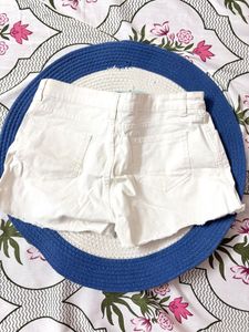 White Denim Shorts not used