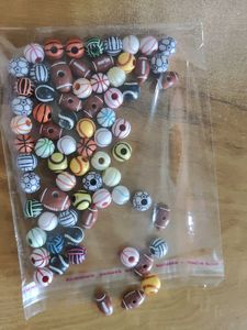 Sports Themed Beads for Crafts