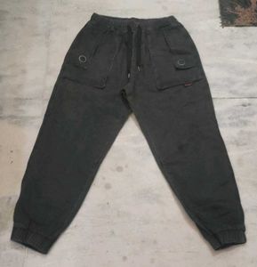 Stylish Black Cargo Joggers