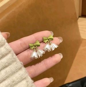 Cute Lily of the Valley Bow Earrings