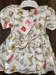 Cute Animal Print Baby Dress