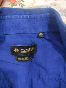 COBB Men's Royal Blue Casual Shirt