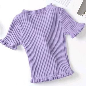Pinteresty cute Ruffle Knit Cardigan Top