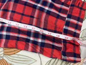 Red &amp; Blue Plaid Button-Up Shirt