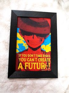 Luffy Shimmer Framed Art