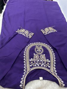 Embroidered Purple Kurta Set
