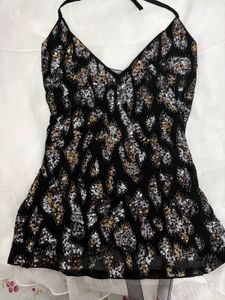 Sparkly Sequin Halter Top