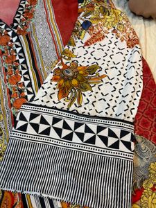 Vibrant Peacock Print Kurta