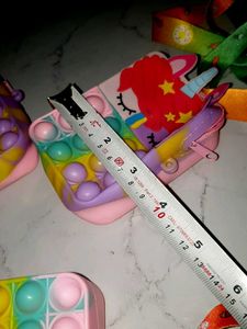 Pop-It Unicorn Coin Purse pake of 4 combo