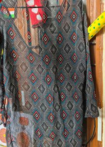 Patterned Sheer upper for girls and women