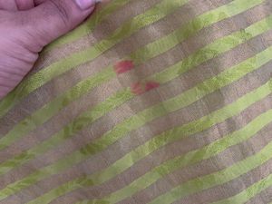 Vibrant Green Silk Saree with Gold Border