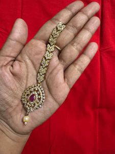 Cz stone maangtika