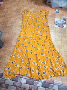Boho Peacock Print Long Dress 👗
