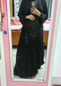 Women's Black Printed Kurti