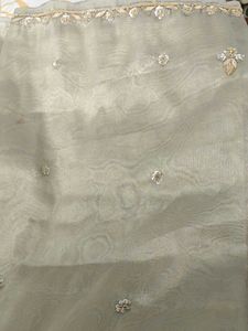 Elegant silver Embroidered Lehenga 4 meter flare