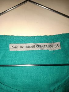 Men Turquoise Blue Kurta