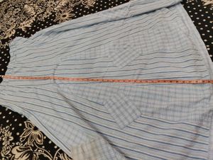 Blue Striped Maxi Skirt
