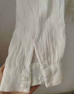Chic White Peplum Blouse