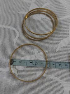 Copper Gold Plated 4 Bangles for Women