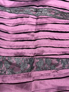 F 21 Purple Party Wear Strapless Dress