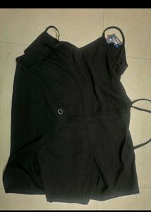 Black Wrap Romper