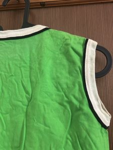 New Sleeveless Green T shirt For Kids