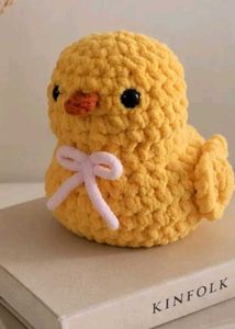 Adorable Crochet Chick Plush Toy