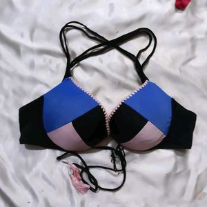 Stylish Color Block Bra