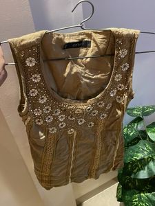 Embellished Sleeveless Top