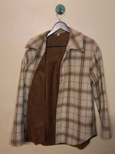 Cozy Plaid Button-Up Jacket