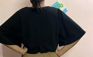 Elegant Black V-Neck top