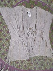 Boho Sparkly Kimono Tunic Top
