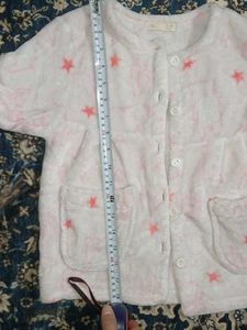 Girls Winter warm fleece Cozy Star Print Top