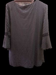 Black &amp; White Polka Dot Kurta