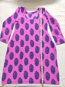 Pink N Dark Blue Wool Suit