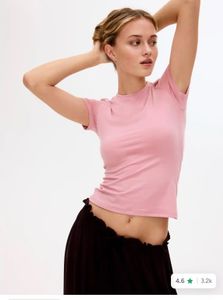 Pink H&amp;M Basic T-Shirt
