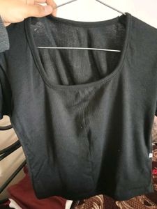 Basic Black Ribbed Top