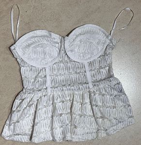 Shein Lace Bustier Top