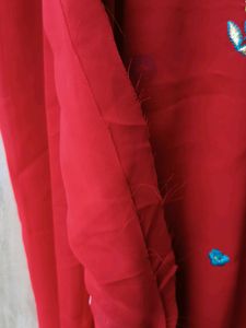 Blood red Colour Saree