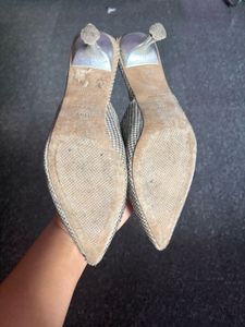 Stylish Pointed Toe Mule Heels