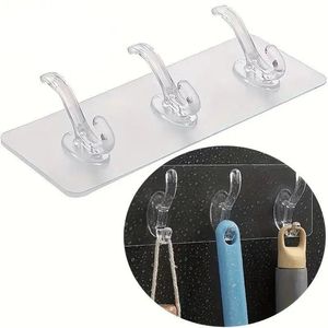 Adhesive Wall Hooks - Pack of 6