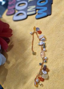 Boho Charm Bracelet with Beads