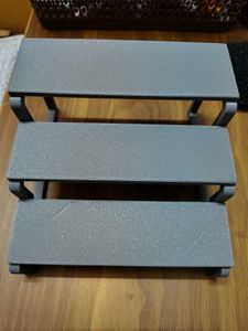 Grey 3-Tier Display Stand