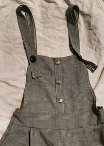 Plaid Shortalls Jumpsuit
