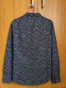 ZARA Men's Printed Long Sleeve Shirt